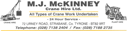 M J McKinney Crane Hire logo